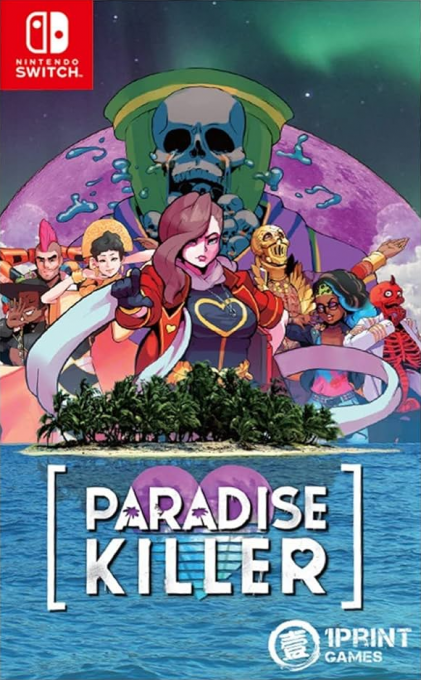 Paradise Killer box art for Nintendo Switch