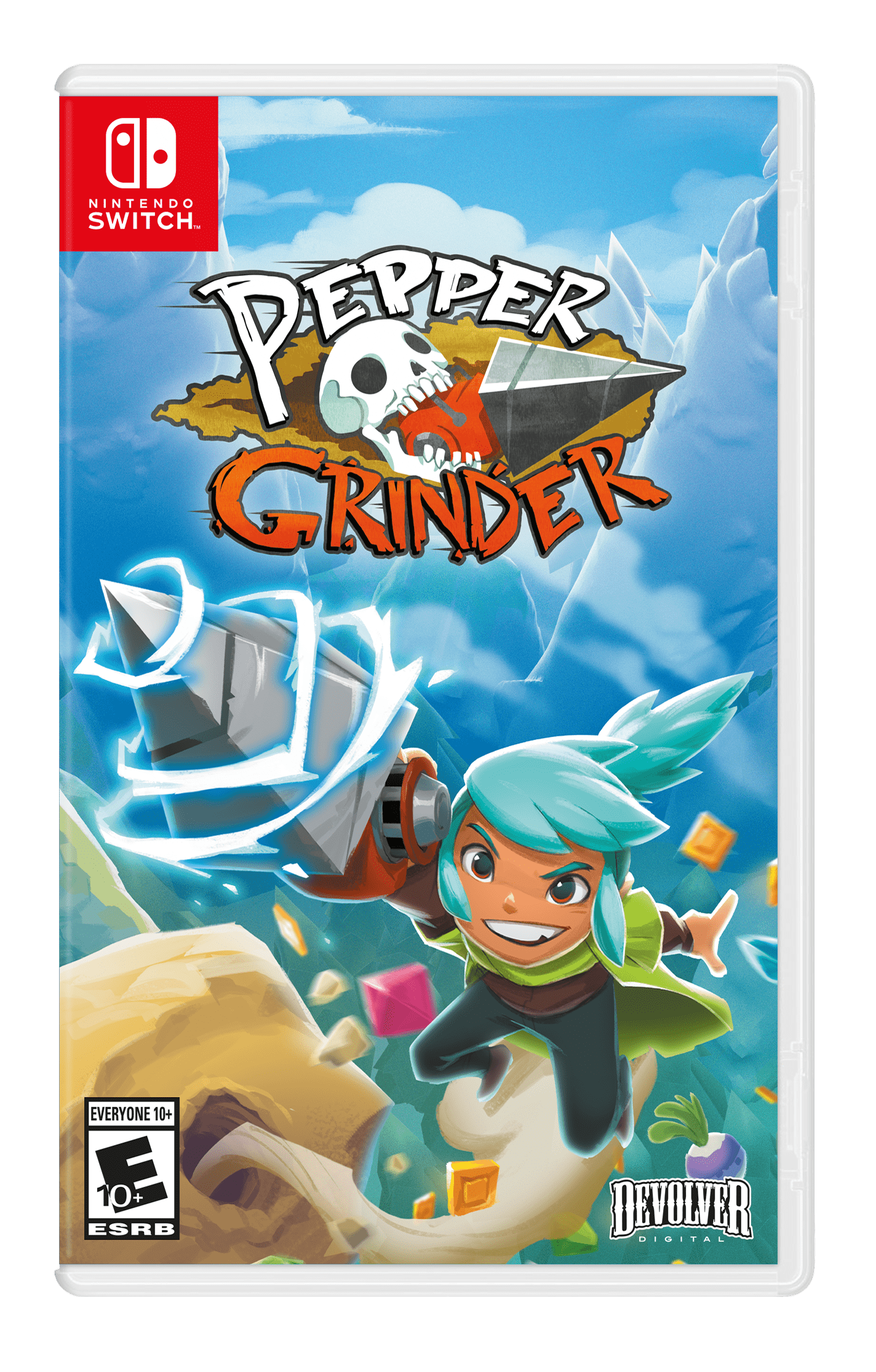 Pepper Grinder box art for Nintendo Switch