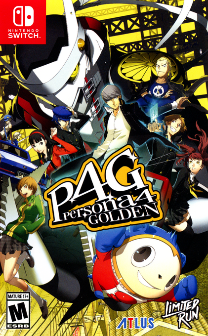 Persona 4 Golden box art for Nintendo Switch