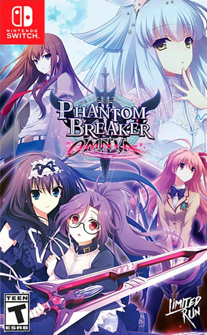 Phantom Breaker Omnia box art for Nintendo Switch