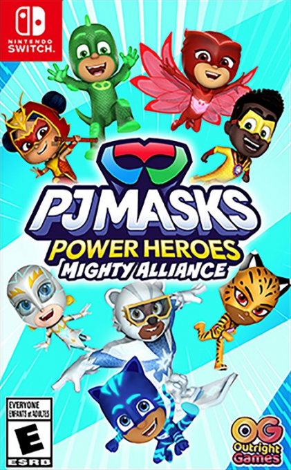 PJ Masks Power Heroes: Mighty Alliance box art for Nintendo Switch