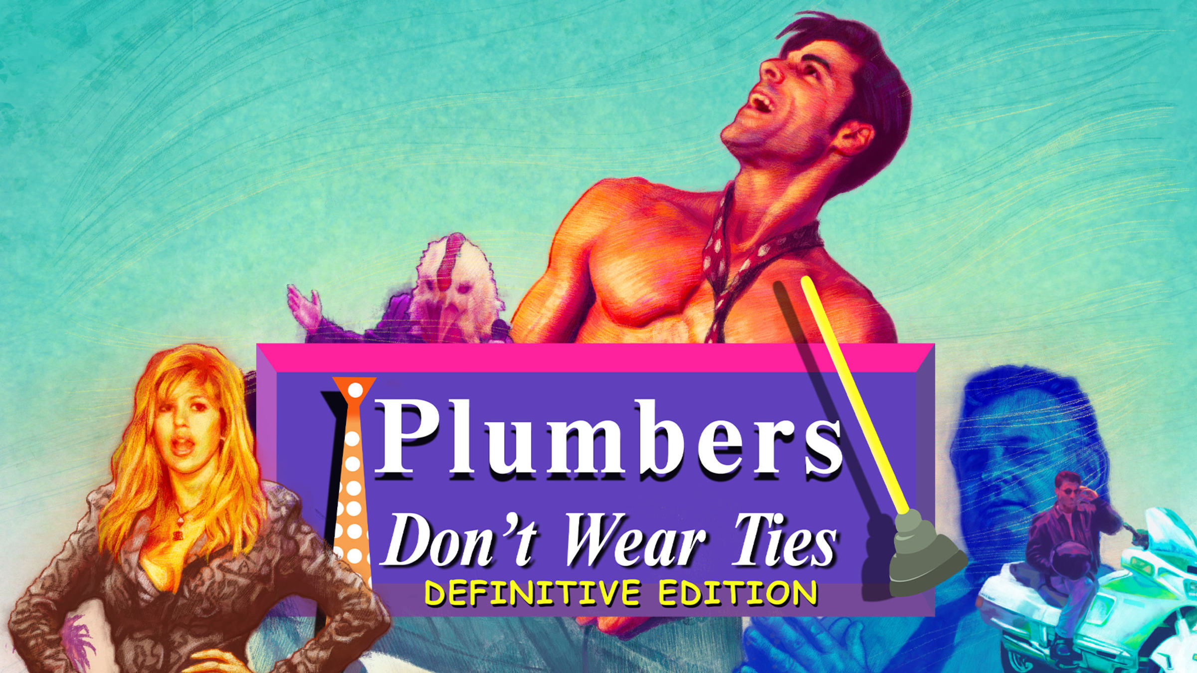 Plumbers Don't Wear Ties: Definitive Edition box art for Nintendo Switch