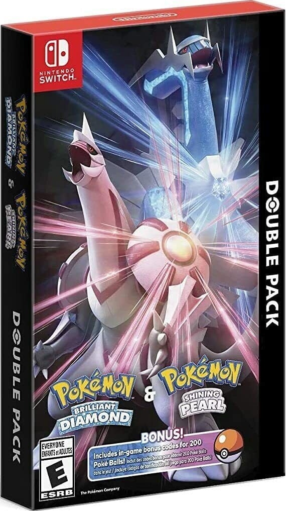 Pokemon Brilliant Diamond & Shining Pearl Double Pack box art for Nintendo Switch