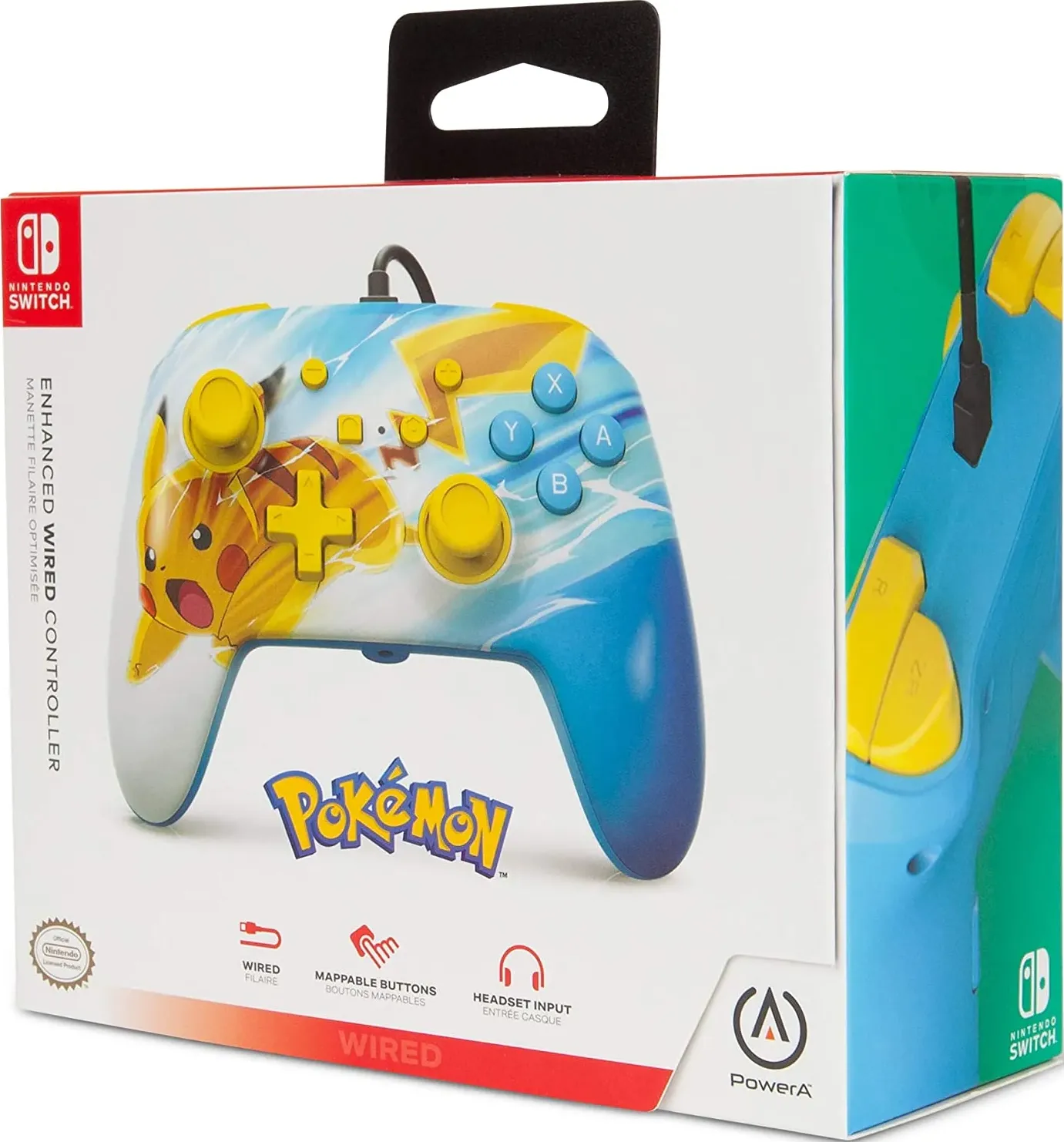 Pokemon Enhanced Wired Controller box art for Nintendo Switch