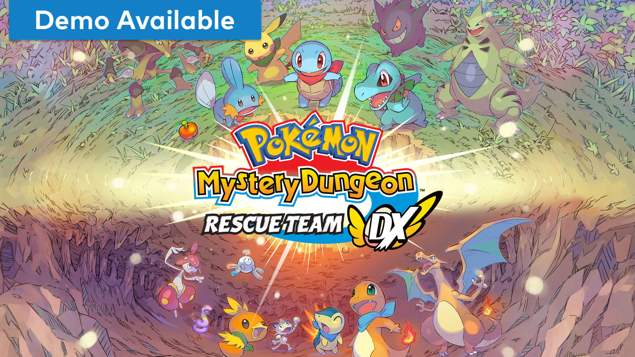 Pokemon Mystery Dungeon: Rescue Team DX box art for Nintendo Switch