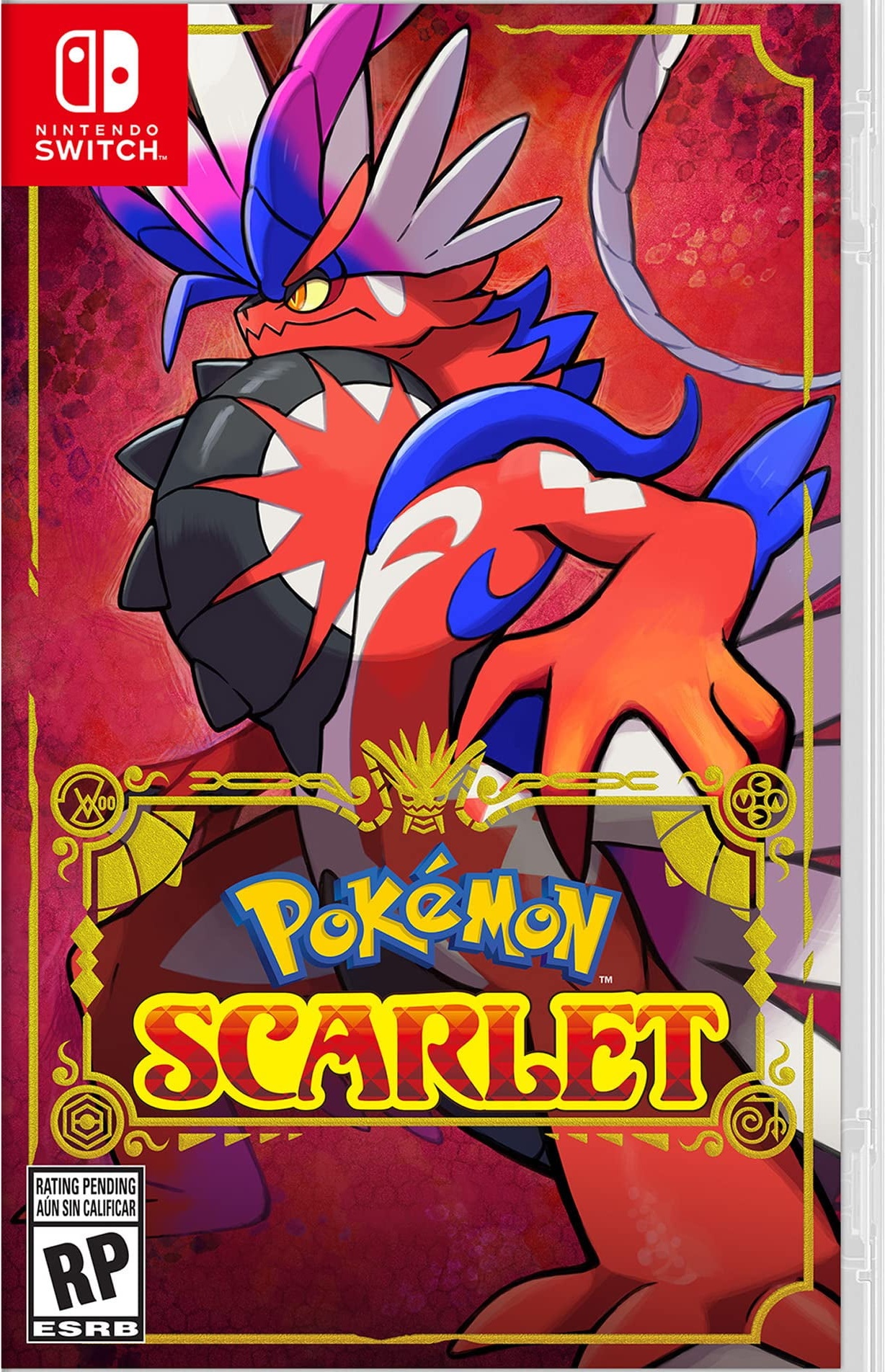 Pokemon Scarlet box art for Nintendo Switch