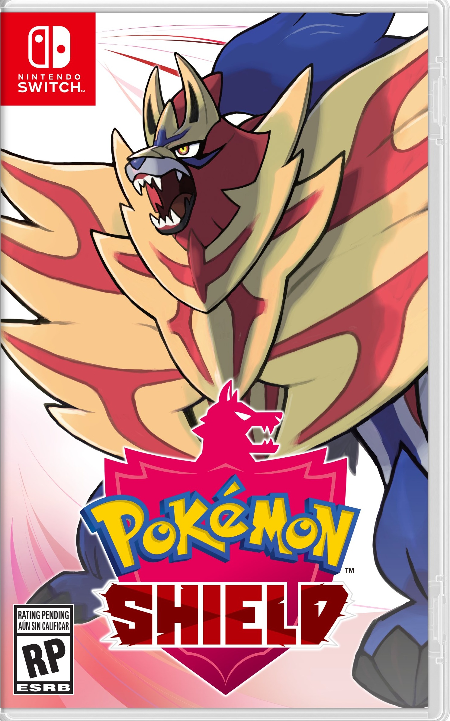 Pokemon Shield box art for Nintendo Switch