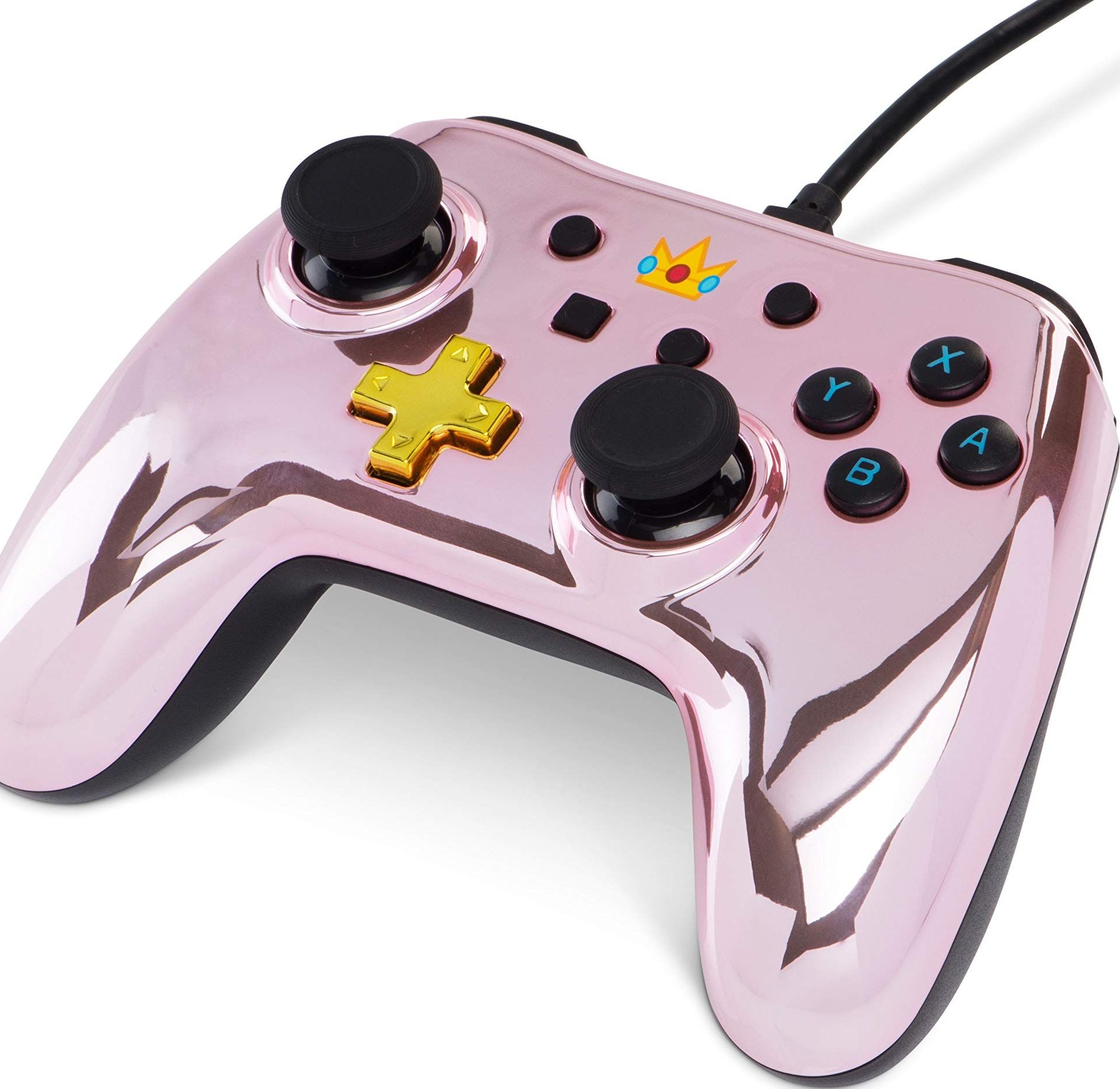 Power A Enhanced Wired Controller - Princess Peach box art for Nintendo Switch