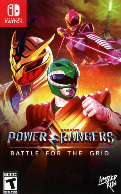 Power Rangers: Battle for the Grid box art for Nintendo Switch
