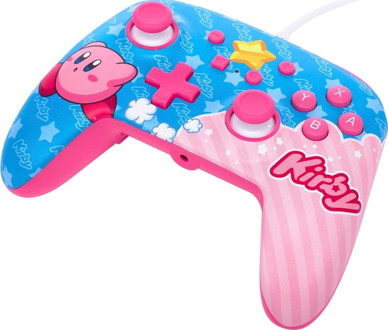 PowerA Kirby Enhanced Wired Controller box art for Nintendo Switch