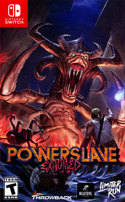 PowerSlave Exhumed box art for Nintendo Switch
