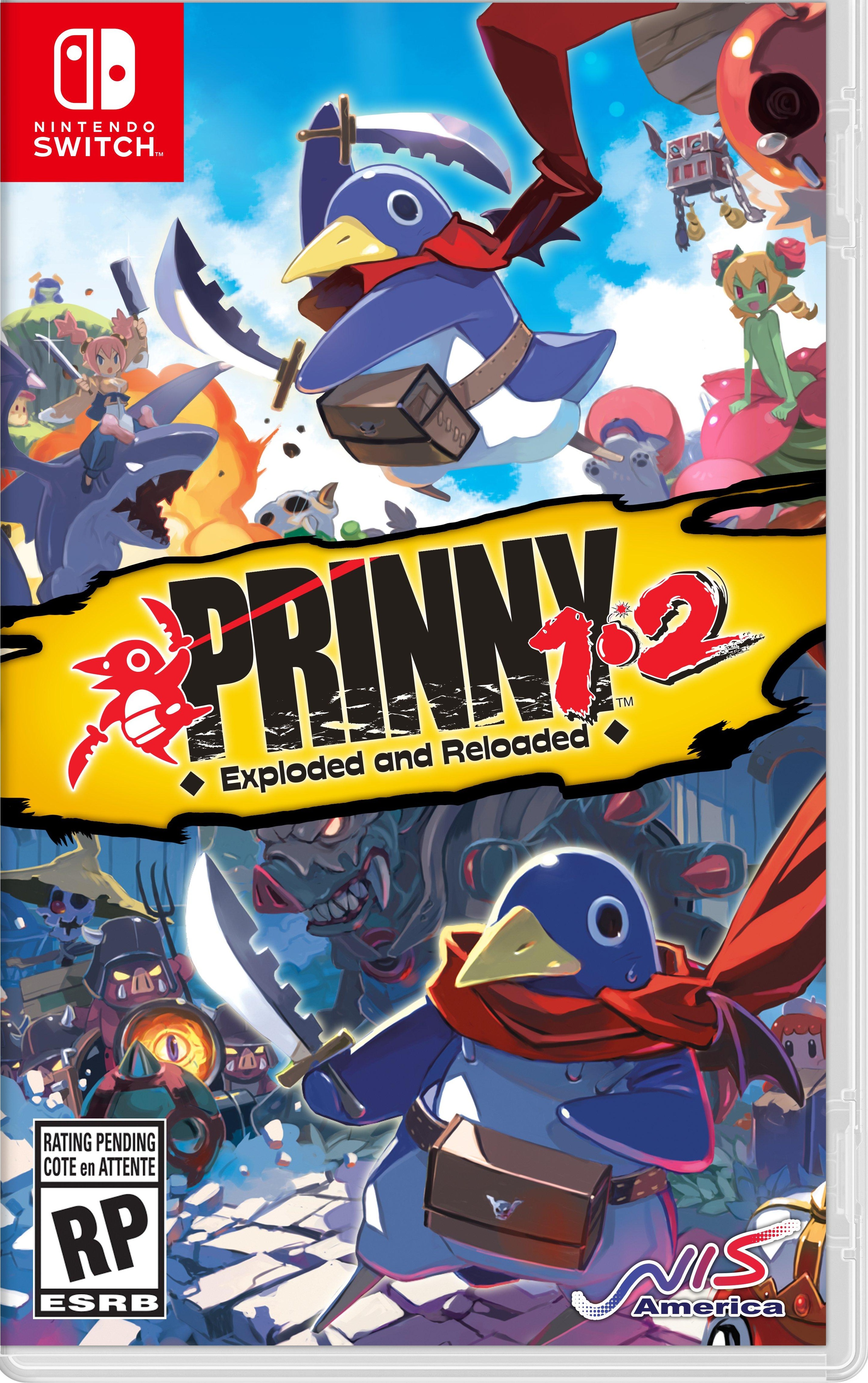Prinny 1+2 Exploded and Reloaded Just Desserts Edition box art for Nintendo Switch
