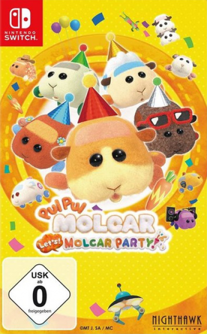 Pui Pui Molcar: Let's Molcar Party box art for Nintendo Switch