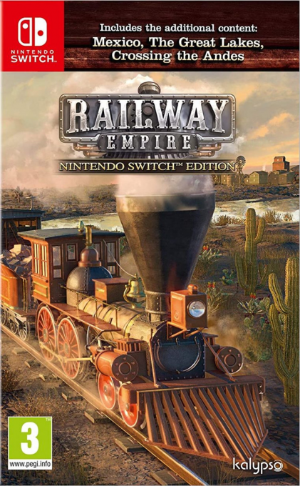 Railway Empire box art for Nintendo Switch