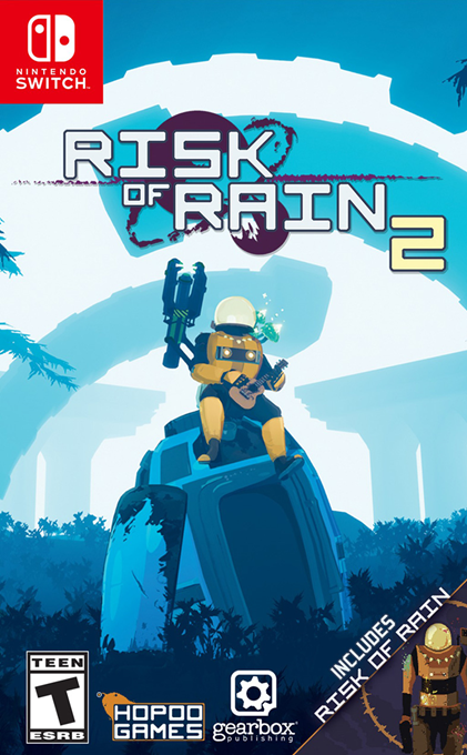 Risk of Rain 2 box art for Nintendo Switch