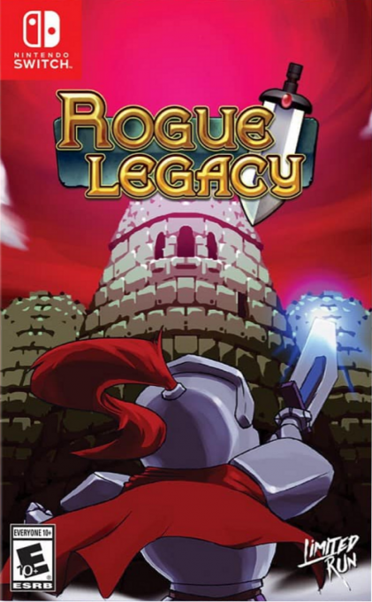 Rogue Legacy box art for Nintendo Switch