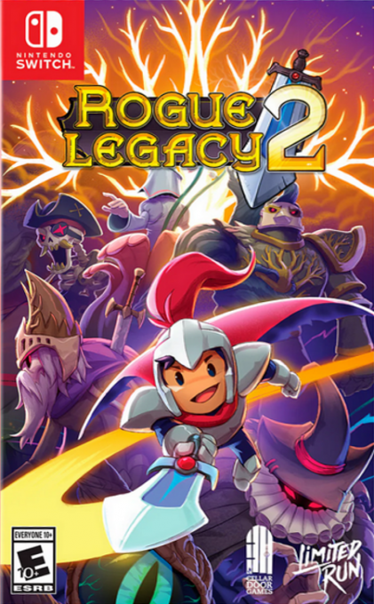 Rogue Legacy 2 box art for Nintendo Switch