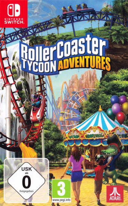 Roller Coaster Tycoon Adventures box art for Nintendo Switch