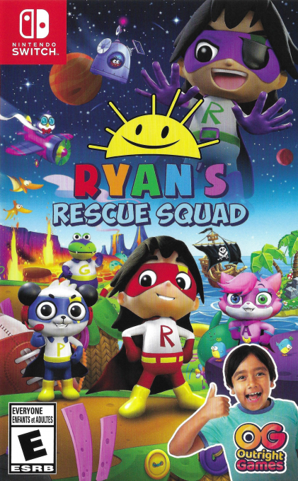 Ryan's Rescue Squad box art for Nintendo Switch
