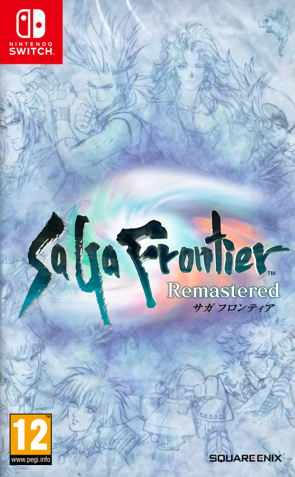 SaGa Frontier Remastered box art for Nintendo Switch