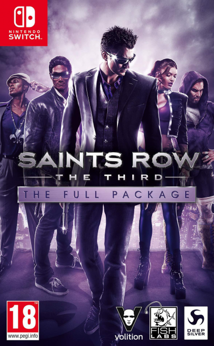 Saints Row: The Third: The Full Package box art for Nintendo Switch
