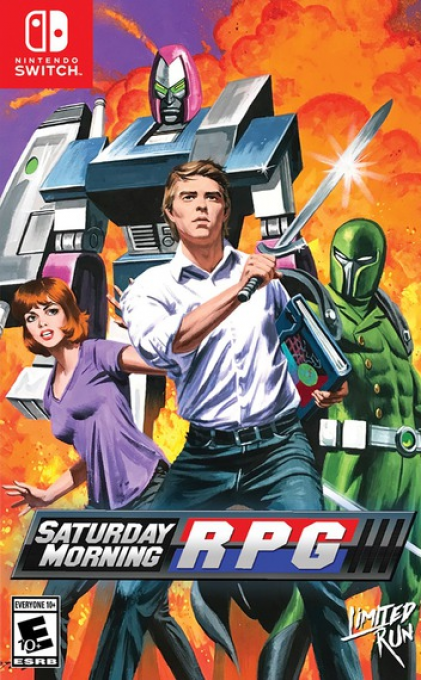 Saturday Morning RPG box art for Nintendo Switch