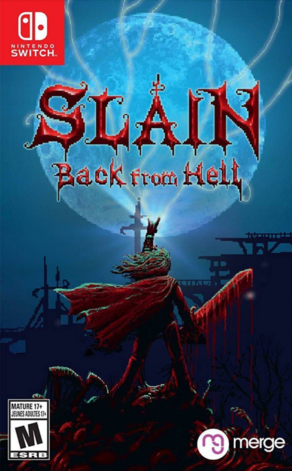 Slain: Back From Hell box art for Nintendo Switch