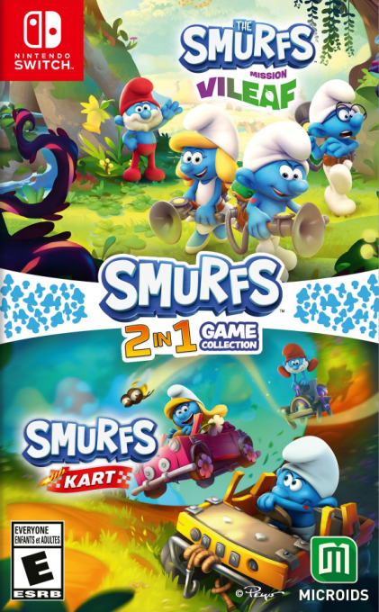 Smurfs 2 In 1 Game Collection box art for Nintendo Switch