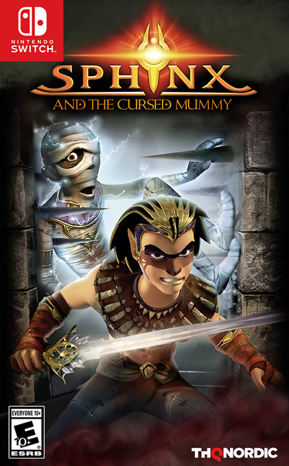 Sphinx and the Cursed Mummy box art for Nintendo Switch