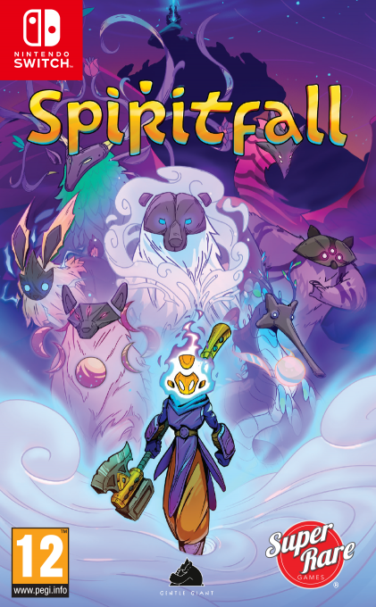 Spiritfall box art for Nintendo Switch