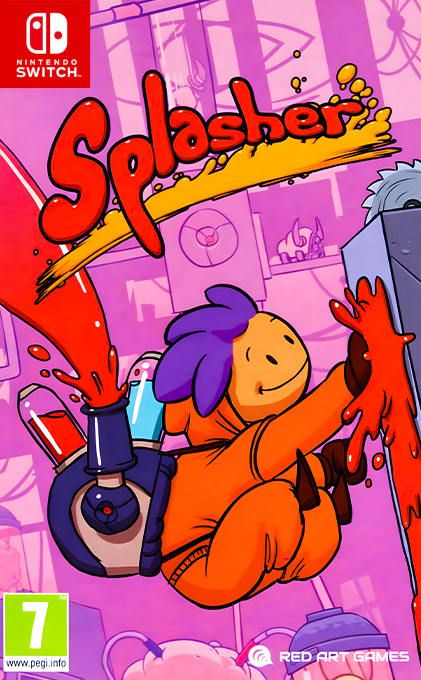 Splasher box art for Nintendo Switch