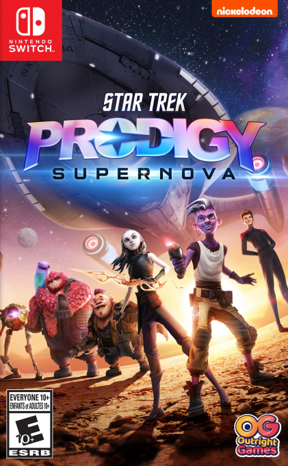 Star Trek Prodigy Supernova box art for Nintendo Switch