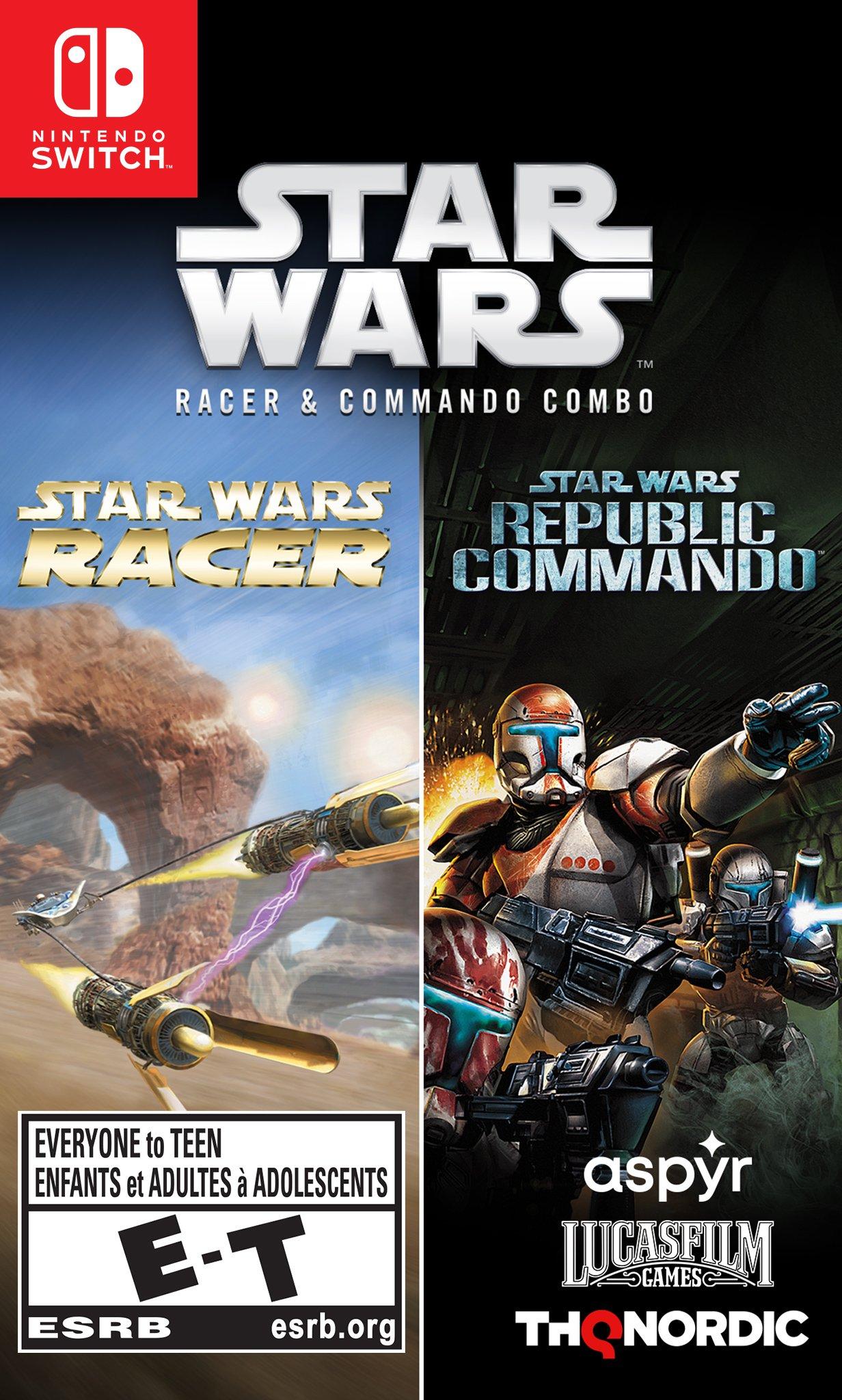 Star Wars Racer and Commando Combo box art for Nintendo Switch