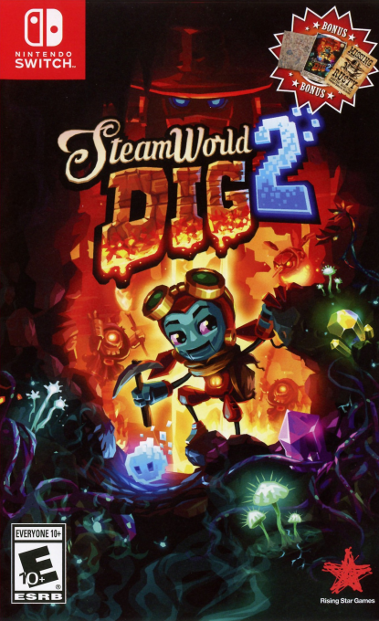 Steamworld Dig 2 box art for Nintendo Switch