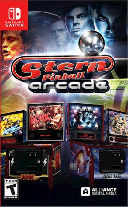 Stern Pinball Arcade box art for Nintendo Switch