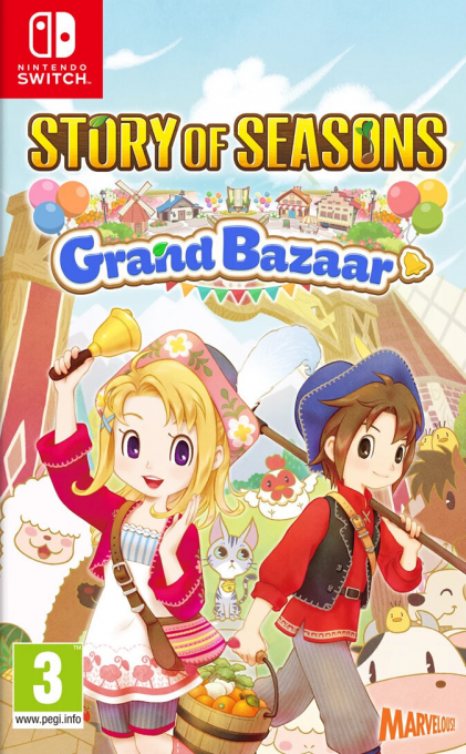 Story Of Seasons: Grand Bazaar box art for Nintendo Switch