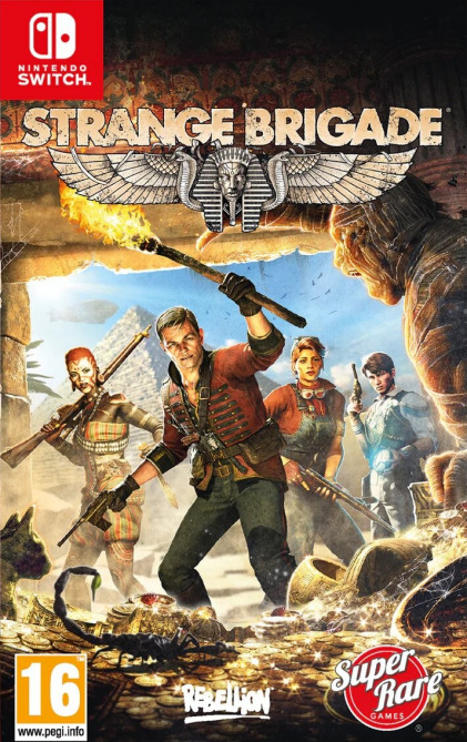 Strange Brigade box art for Nintendo Switch