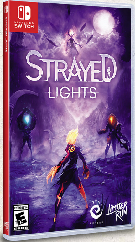 Strayed Lights box art for Nintendo Switch