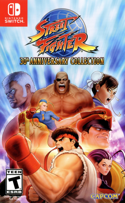 Street Fighter 30th Anniversary Collection box art for Nintendo Switch