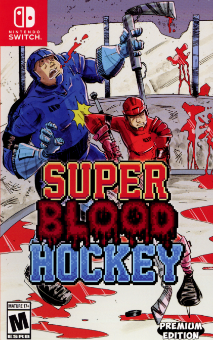 Super Blood Hockey [Retro Upgrade] box art for Nintendo Switch