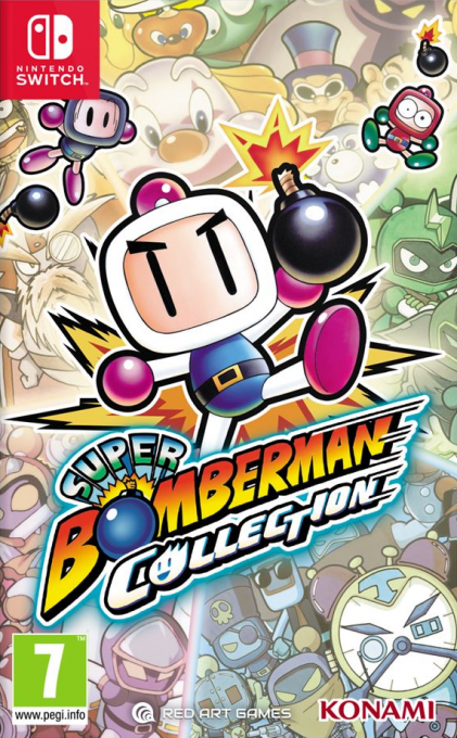 Super Bomberman Collection box art for Nintendo Switch
