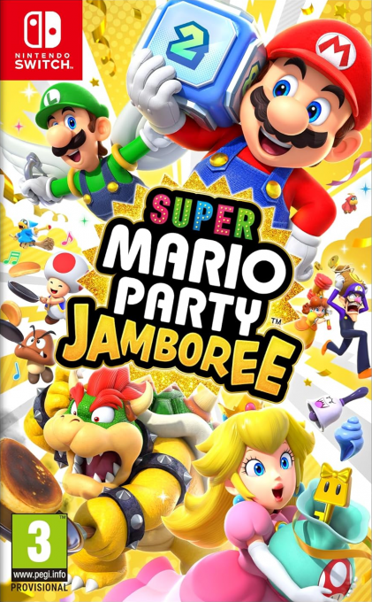 Super Mario Party Jamboree box art for Nintendo Switch