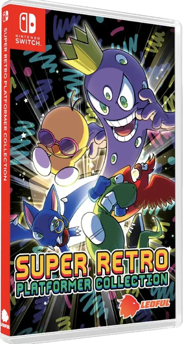 Super Retro Platformer Collection box art for Nintendo Switch