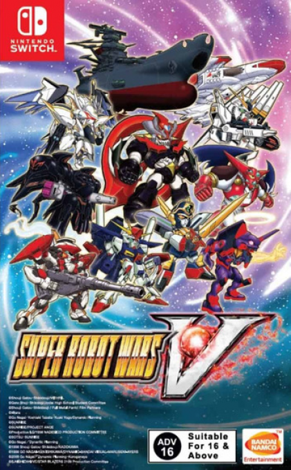 Super Robot Wars V box art for Nintendo Switch