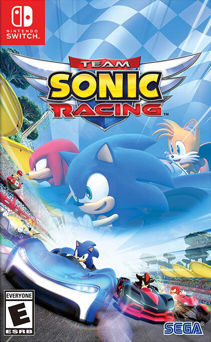 Team Sonic Racing box art for Nintendo Switch