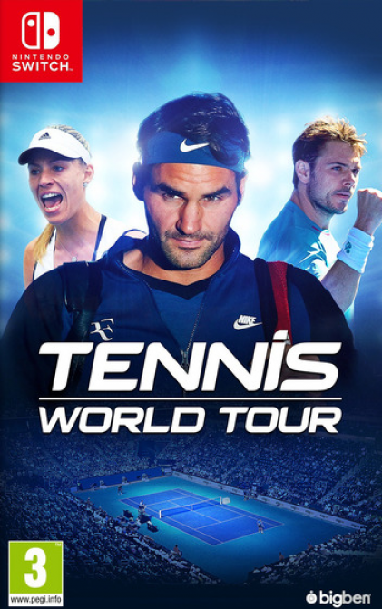 Tennis World Tour box art for Nintendo Switch