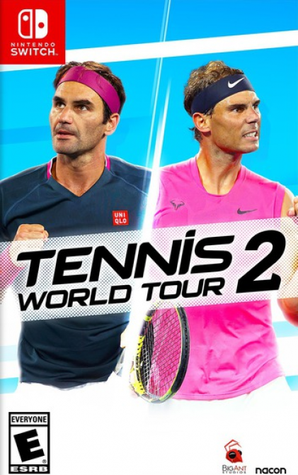 Tennis World Tour 2 box art for Nintendo Switch