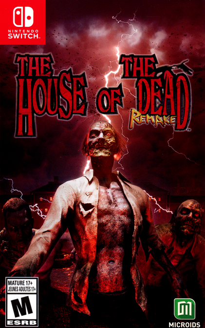 The House Of The Dead: Remake box art for Nintendo Switch