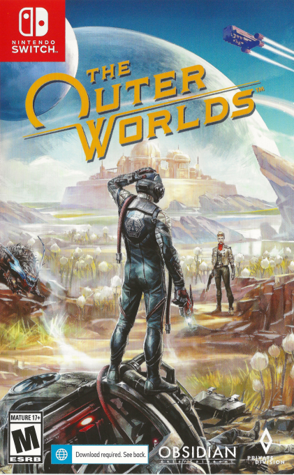 The Outer Worlds box art for Nintendo Switch