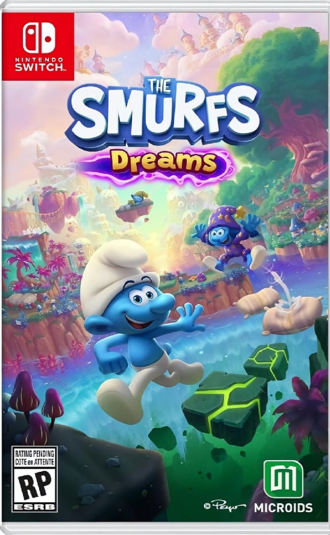 The Smurfs: Dreams box art for Nintendo Switch
